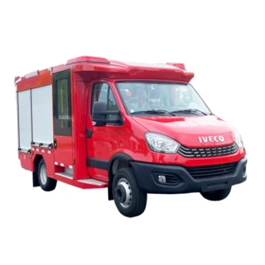 IVECO Large Flow Foam Fire Truck with 800L Water Tank and 200L Foam Tank and Telescopic Lighting System