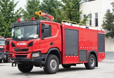 Scania 4X4 Airport Fire Fighting Truck Arfff Rapid Intervention Vehicle Price Specialized Vehicle China Factory