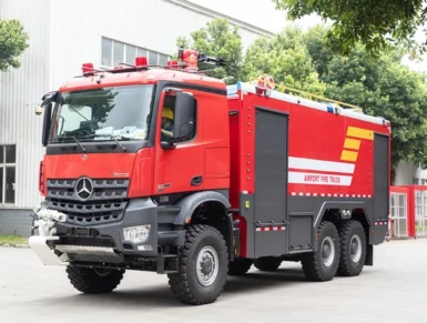 Benz 6x6 ARFF Airport Fire Truck Specialized Vehicle Price Airport Crash Tender China Factory