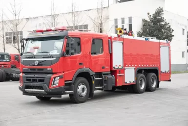 Volve Heavy Duty Foam Fire Fighting Truck with Double Row Cabin