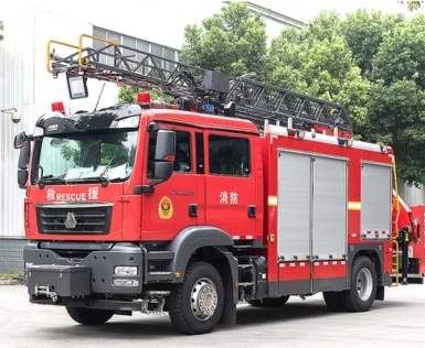 Sinotruk Sitrak 18m Aerial Ladder Rescue Fire Truck Specialized Vehicle China Factory