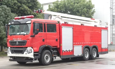 Sinotruk Sitrak 20m Water Tower Fire Fighting Truck Price Specialized China Manufacturer