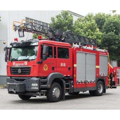 SITRAK Aerial Ladder Rescue Fire Truck 60L/s For Fire Engine
