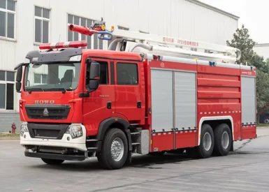 Sinotruk HOWO 20m Water Tower Fire Fighting Truck with Pump & Monitor