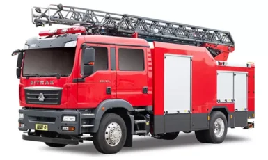 Sitrak 18m Aerial Ladder Fire Truck with CAFS Extinguishing System
