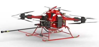 โดรนดับเพลิง CAFS และน้ำหมอก และ UAV ดับเพลิง