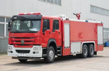 รถดับเพลิงอุตสาหกรรม Sinotruk HOWO 16T รถดับเพลิงคุณภาพดี รถเฉพาะทาง ผู้ผลิตจีน