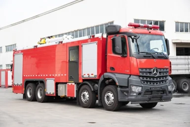 รถดับเพลิงน้ำโฟม Mercedes-Benz 8X4 ราคา ดี รถเฉพาะทาง โรงงานจีน