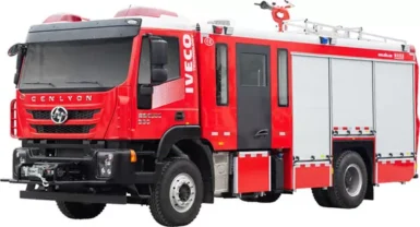SAIC-IVECO 6T CAFS Water Foam Tank Fire Engine Specialized Vehicle Good Price China Factory