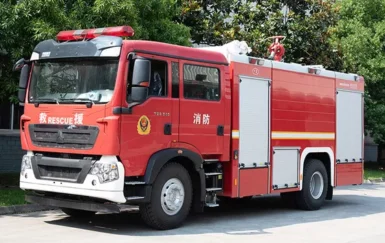 Sinotruk HOWO 8T Water and Foam Fire Fighting Truck Good Quality Specialized Vehicle China Factory
