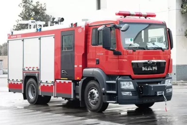 MAN 4T Μικρό Τανκ Νερού Πυροσβεστικό Όχημα Εξειδικευμένο Όχημα Κίνα Εργοστάσιο