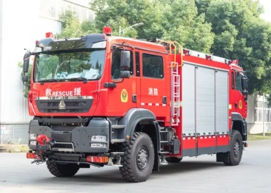 Double Cabin Tunnel Rescue Fire Fighting Truck Specialized Vehicle China Factory