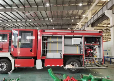 USA HALE Pump Foam Fire Truck Q235A Steel & Aluminum Alloy Plate Dual-Use Fire Monitor