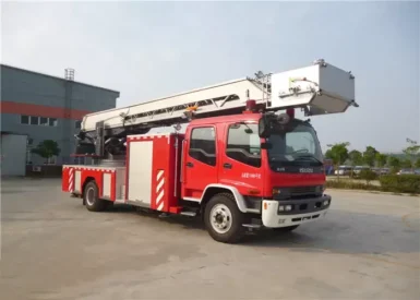 Isuzu Chassis Stainless Steel Aerial Ladder Platform Fire Truck 30m Height
