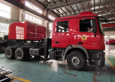 Mercedes-Ben Chassis 30.7 Meter Height Pneumatic Locking Aerial Ladder Fire Truck