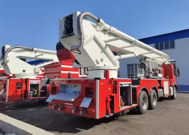 6x4 Driving Aerial Ladder Platform Fire Truck with 5000kg Water 2000kg Foam