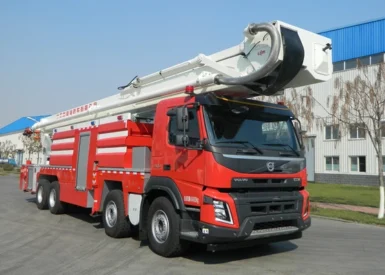 Sinotruk Howo / Volvo 60 meters 8x4 Drive Water Tower Fire-Fighting Truck
