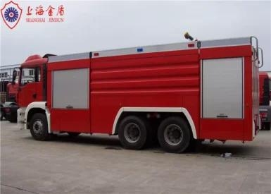 6x4 MAN Chassis Water Tanker Fire Truck With Direct Injection Diesel Engine