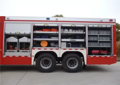 6x4 Drive Fire Equipment Truck Firefighter Truck Contains 168 Units Fire Equipments