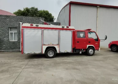 Double Rows Cabin Fix Seats Bottom Plate 4mm Foam Fire Truck 139kw Power