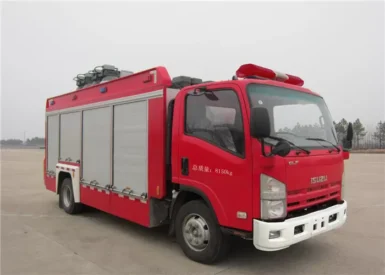 ISUZU 4x2 Drive Lighting Rescue Fire Truck with 50Kw Generator and Two Main Lamps