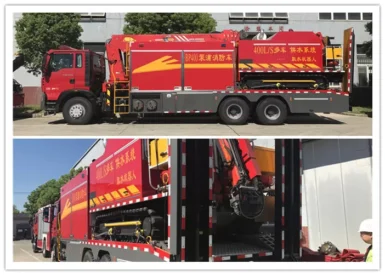 Heavy Duty Remote Water Supply System Fire Truck Wireless Control Water Supply