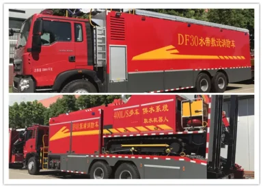 Fire Fighting Emergency Rescue Vehicle With Flood Drainage System Diesel Fuel