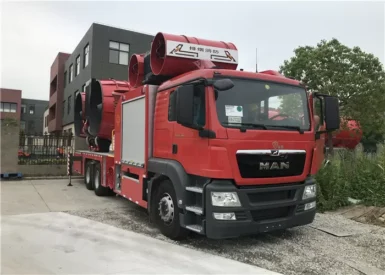 MAN Chassis 353KW 6x4 Drive Large Smoke Exhaust Fire Fighting Truck with Huge Fans