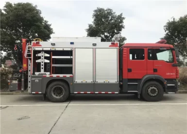 13KW Generator 16000 Max Loading Emergency Rescue Vehicle Mounted Crane Rear