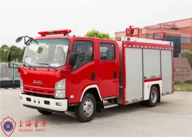 Wheelbase 4475mm Gas Supply Fire Truck 570L/Min Flow 4??1000W Lamp Power