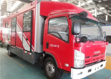 Fast Speed Gas Supply Fire Truck 4x2 Drive Imported Lifting Lighting System