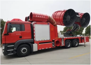 353 Kw 6??4 Drive Large-flow Air Supply & Smock Exhaust Fire Fighting Truck