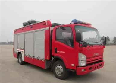 Original Three Seats Cab Light Up Fire Truck with 325KW Electric Primer Pump