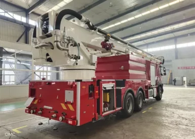 8??4 Drive 110A Generator 85km/H Water Tower Fire Truck with Manual Gearbox