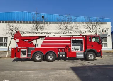 Single Cab 6??4 Drive Aerial Ladder Fire Vehicle with 22.3m Scaling Ladder