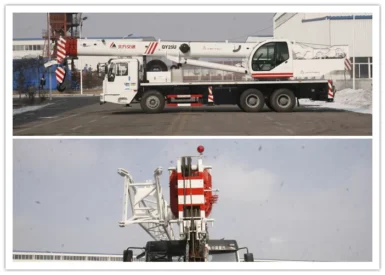 Telescopic Fully Hydraulic Truck Crane With 110s Lift Boom Extension Time