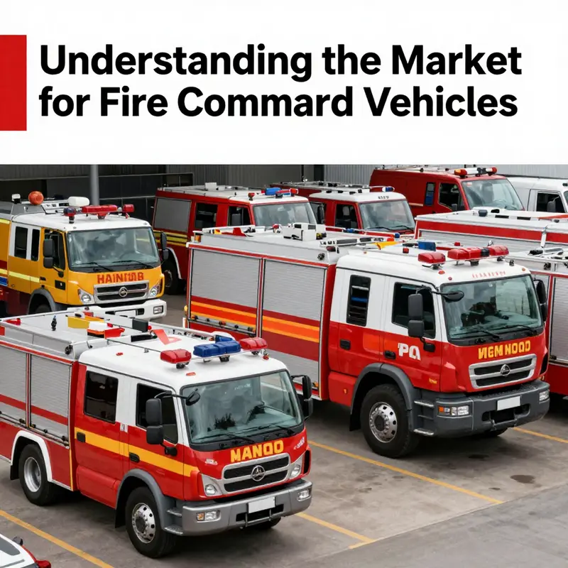 A selection of fire command vehicles available for sale, emphasizing their role in emergency response.