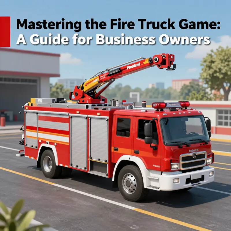 Fire truck navigating through an urban environment to reach an emergency scene.