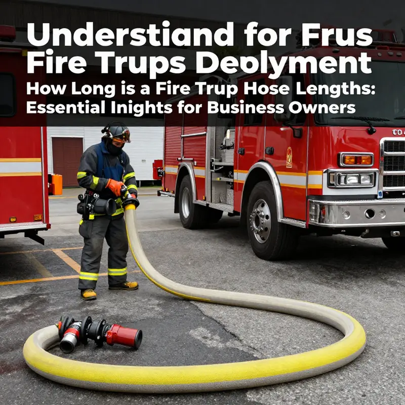 Various standard lengths of fire truck hoses displayed in a fire station.
