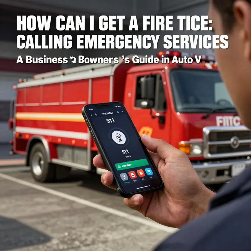 The player in GTA V calling the fire department for a fire truck.