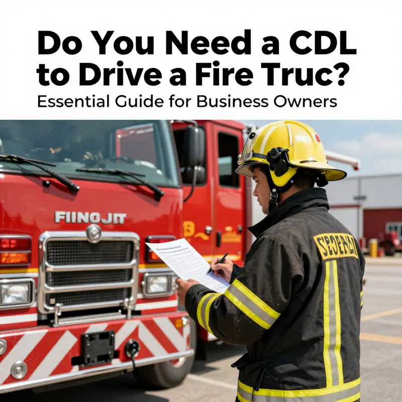 A firefighter reviewing regulations related to driving fire trucks.