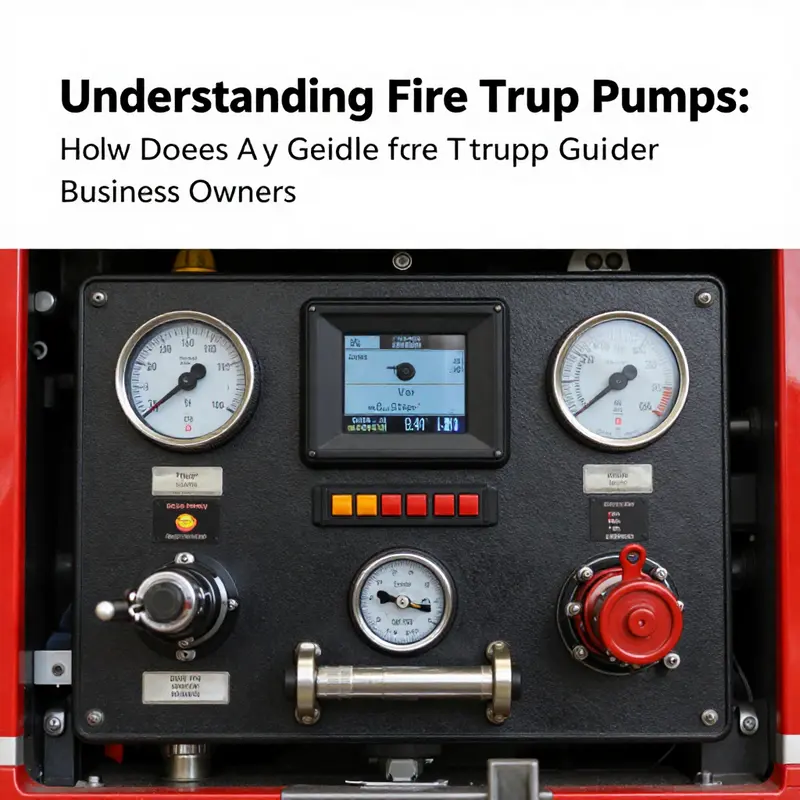 Illustration depicting the suction mechanism in action as water is drawn into the fire truck pump.