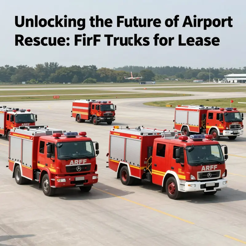 รถบรรทุก ARFF ที่หลากหลายทำงานอย่างมีประสิทธิภาพบนรันเวย์สนามบิน แสดงให้เห็นถึงความสำคัญของพวกเขา.