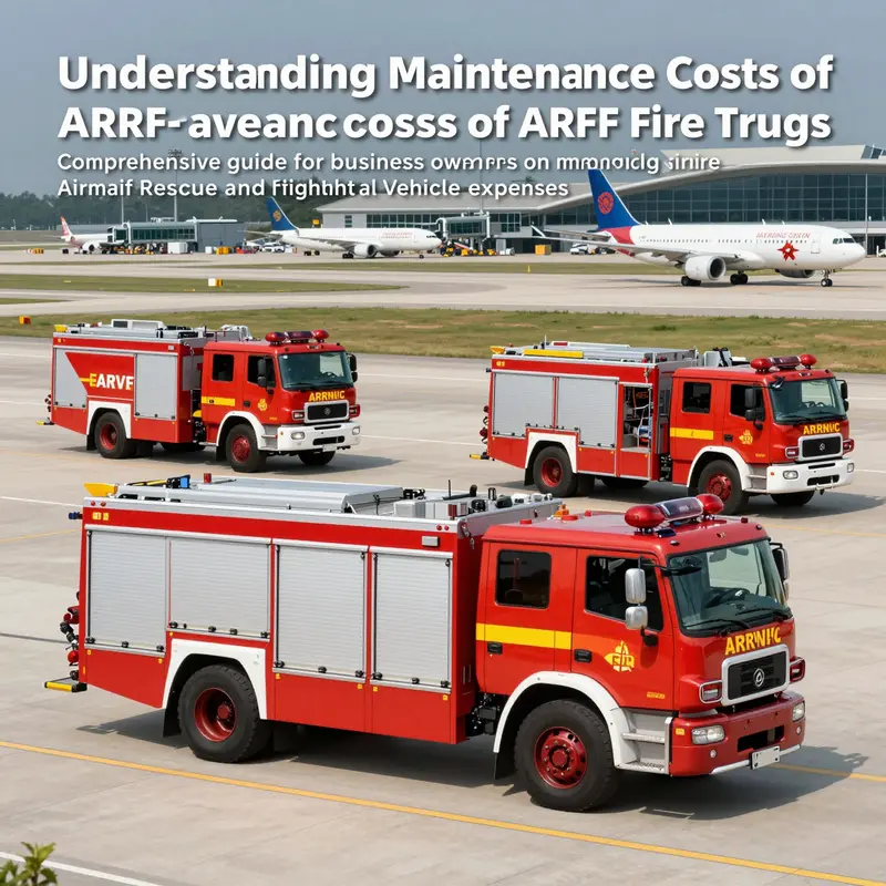 ฟลีทของรถดับเพลิง ARFF ที่สนามบิน เน้นความสำคัญของพวกเขาในด้านการดับเพลิงและการดำเนินงานด้านความปลอดภัย.