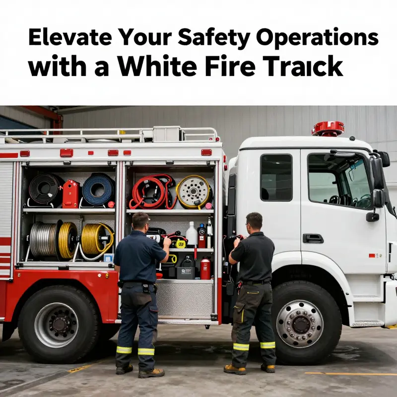 The modern design of a white fire truck highlights its functionality and readiness for any emergency.