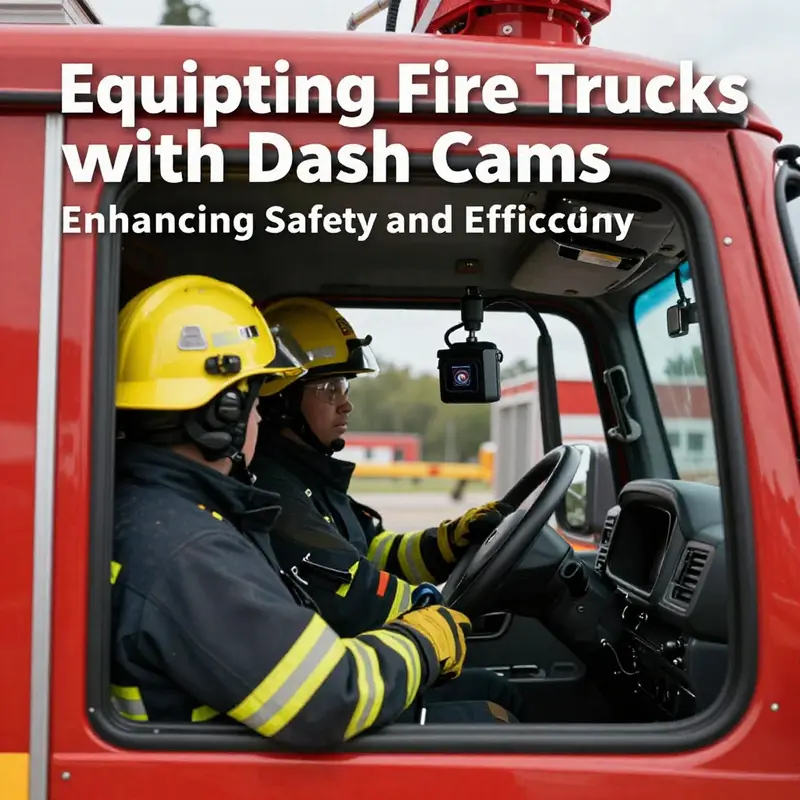 The advanced features of dash cams integrated into fire trucks enhance operational safety and documentation.