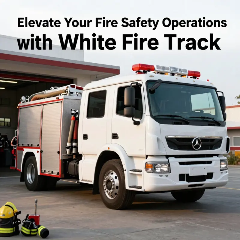 The modern design of a white fire truck highlights its functionality and readiness for any emergency.