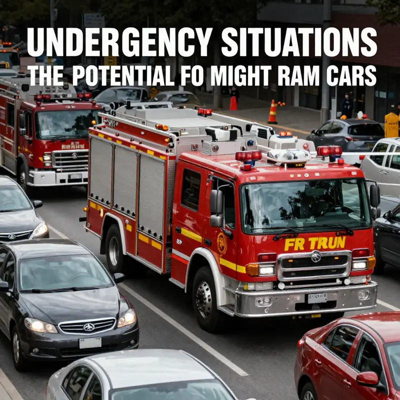Fire trucks are primarily designed for emergency response, with the ability to interact with obstacles when necessary.