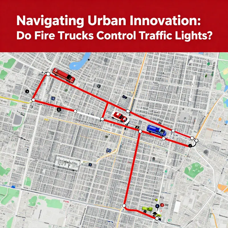 Modern smart traffic light systems enhance emergency response by coordinating with fire trucks.