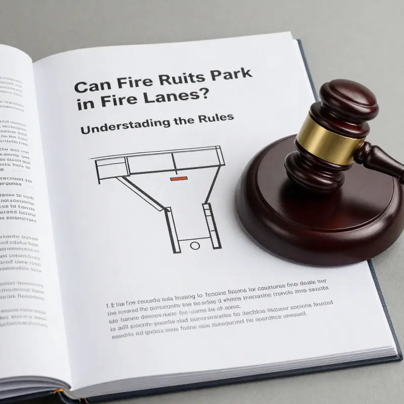 Fire trucks ensure quick access in emergencies by legally parking in fire lanes.